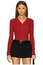 view 1 of 4 Saleonore V-neck in Scarlet Sage