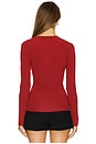 view 3 of 4 Saleonore V-neck in Scarlet Sage