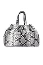 view 3 of 5 Saemmi Midi Bag in Black & White Snake