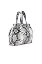 view 4 of 5 Saemmi Midi Bag in Black & White Snake
