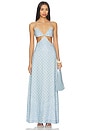 view 1 of 4 Maya Maxi Dress in Indigo Print