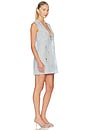 view 2 of 4 MINI-ROBE PARÉO LEILA in Blue Dove