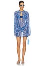view 1 of 3 MINIVESTIDO CATHERINE in Indigo Print