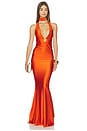 view 1 of 3 ROBE MAXI TALA in Jaffa Orange