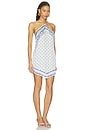view 2 of 4 ROBE MINI DOS NAGEUR AMELIE in Blue Mosaic Print
