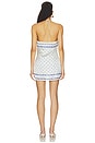 view 3 of 4 ROBE MINI DOS NAGEUR AMELIE in Blue Mosaic Print
