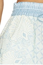 view 6 of 6 Carly Shorts in Aqua Shell Print