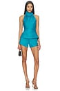 view 5 of 6 Stella Shorts in Blue Teal