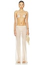 view 5 of 6 PANTALON LARGE KAIRO in Champagne