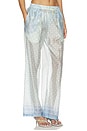 view 2 of 6 PIERNA RECTA MACEY in Aqua Shell Print