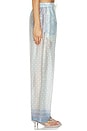 view 3 of 6 PIERNA RECTA MACEY in Aqua Shell Print