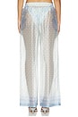 view 4 of 6 PIERNA RECTA MACEY in Aqua Shell Print