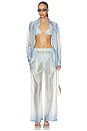 view 5 of 6 PIERNA RECTA MACEY in Aqua Shell Print