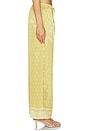 view 3 of 6 PANTALON LARGE MACEY in Mustard Mosaic Print