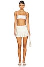 view 5 of 6 Nixie Mini Skirt in Cream & Candy Pink