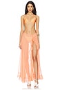 view 5 of 6 Or Maxi Skirt in Papaya