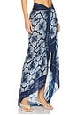 view 3 of 7 Print Pareo Skirt in Blue Print