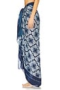 view 4 of 7 Print Pareo Skirt in Blue Print