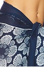 view 7 of 7 Print Pareo Skirt in Blue Print