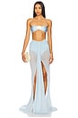 view 5 of 6 Isannah Maxi Skirt in Baby Blue