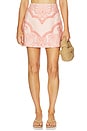view 1 of 6 Elory Mini Skirt in Pink Self Print