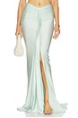 view 1 of 6 Marcella Maxi Skirt in Aqua Blue
