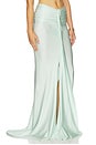 view 2 of 6 Marcella Maxi Skirt in Aqua Blue