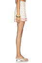 view 3 of 6 Elory Mini Skirt in Orange Mosaic Print