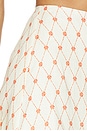 view 6 of 6 Elory Mini Skirt in Orange Mosaic Print