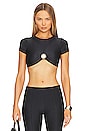 view 1 of 5 Kaida Cropped Shirt in Black