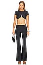view 4 of 5 Kaida Cropped Shirt in Black