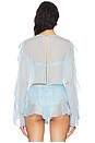 view 3 of 4 Thoma Cropped Shirt in Baby Blue