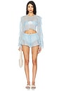 view 4 of 4 Thoma Cropped Shirt in Baby Blue