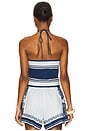 view 3 of 4 Rosa Top in Blue Print