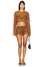 view 4 of 4 Thoma Cropped Shirt in Bronte