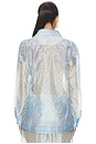 view 4 of 5 Susan Shirt in Aqua Shell Print