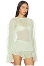 view 3 of 5 Jeanie Longsleeve Top in Mint