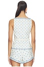 view 3 of 4 Rue Top in Blue Mosaic Print