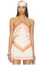 view 1 of 4 TOP HALTER JESSIE in Orange Mosaic Print