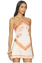 view 2 of 4 TOP HALTER JESSIE in Orange Mosaic Print