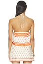view 3 of 4 TOP HALTER JESSIE in Orange Mosaic Print