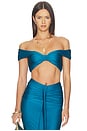 view 1 of 4 TOP BRALETTE RIKA in Blue Teal