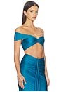 view 2 of 4 TOP BRALETTE RIKA in Blue Teal