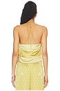view 3 of 4 TOP HALTER JESSIE in Mustard Mosaic Print
