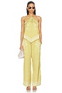 view 4 of 4 TOP HALTER JESSIE in Mustard Mosaic Print
