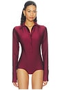 view 2 of 5 Ash Bodysuit in Red Wine