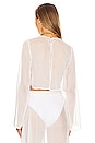 view 3 of 4 Grace Cropped Shirt in Cream