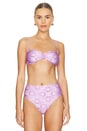 view 1 of 5 Barbara Bikini Top in Lavender Flowers