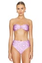 view 2 of 5 Barbara Bikini Top in Lavender Flowers