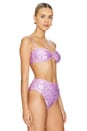 view 3 of 5 Barbara Bikini Top in Lavender Flowers